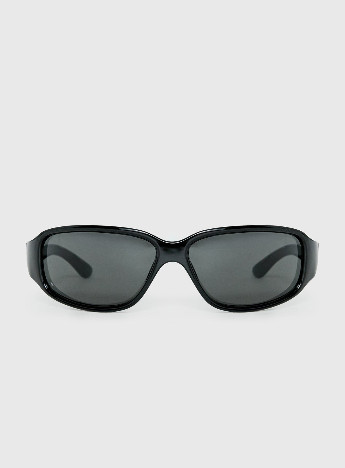 Midnight Rush Wrap Around Sunglasses Black